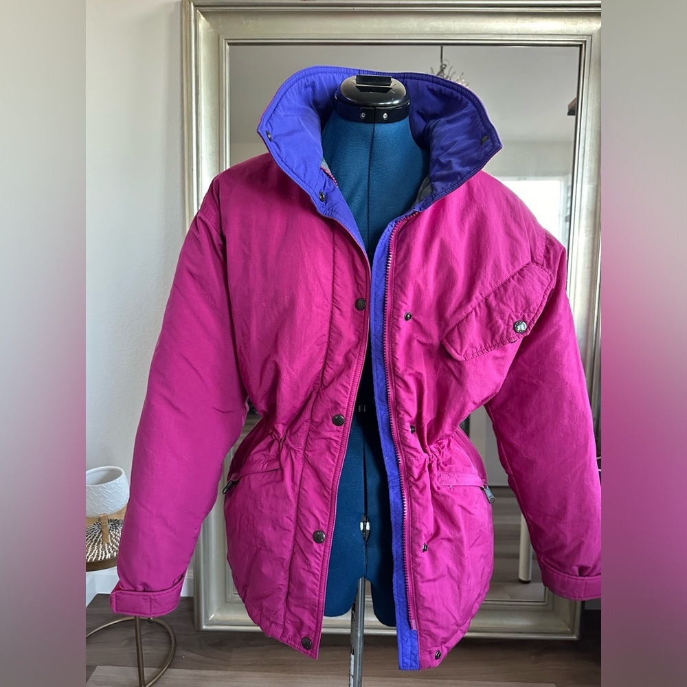 Vintage 90s The North Face Pink Puffer Winter Jacket Small
